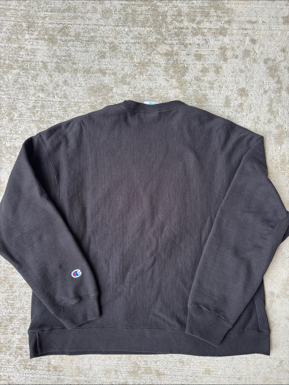 Champion Reverse Weave Men’s Crewneck Sweatshirt - Black - Picture 12 of 12